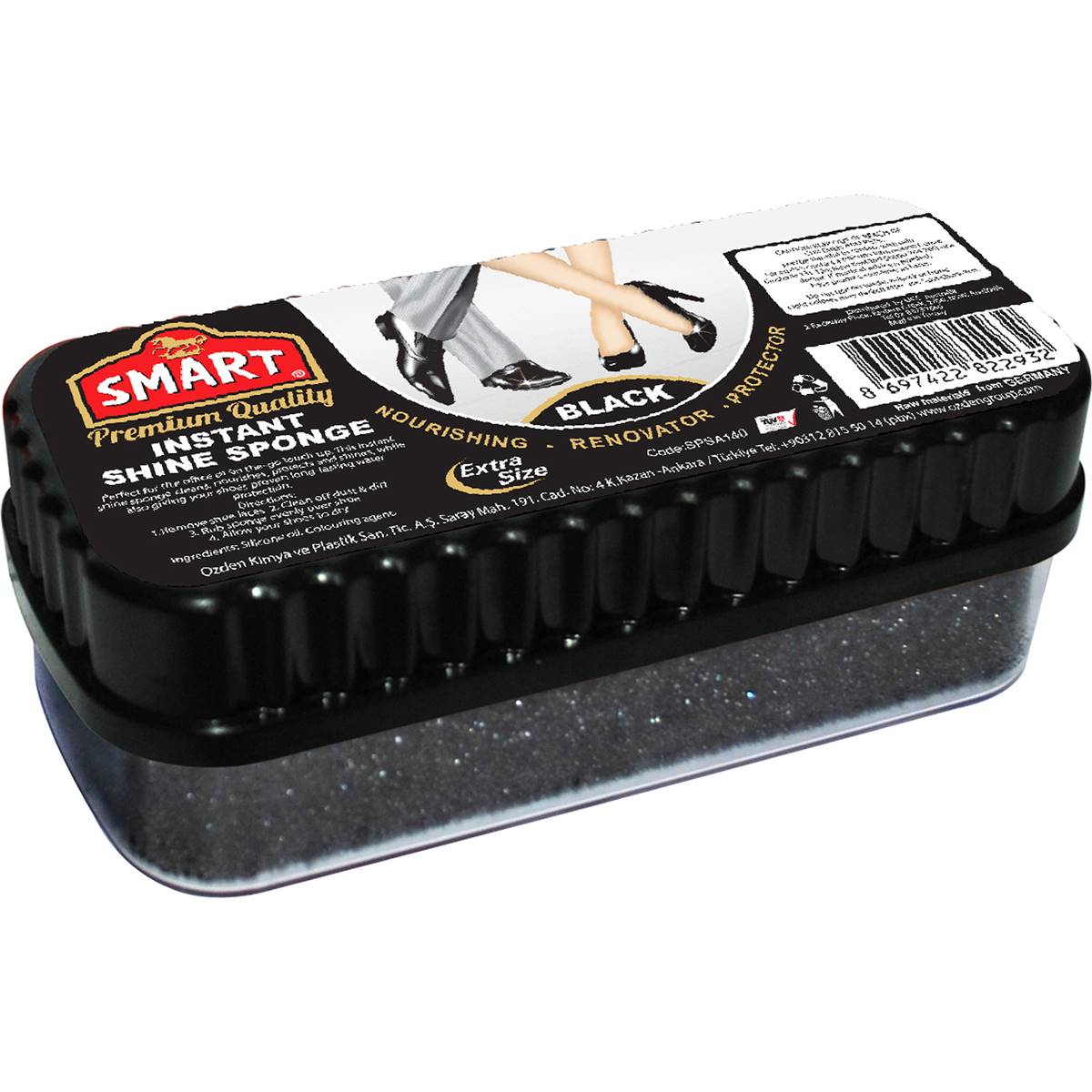 Smart Premium Instant Shine Sponge Black 5mL