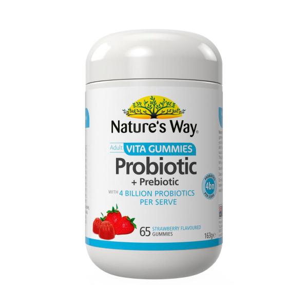 NATURE'S WAY ADULT VITA GUMMIES PROBIOTIC + PREBIOTIC 65PK