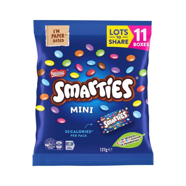 SMARTIES MILK CHOC SHARE PACK 11PC 127G