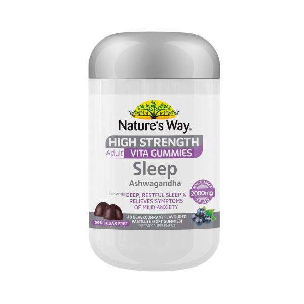 NATURE'S WAY HIGH STRENGTH ADULT VITA GUMMIES SLEEP ASHWAGANDHA 40PK