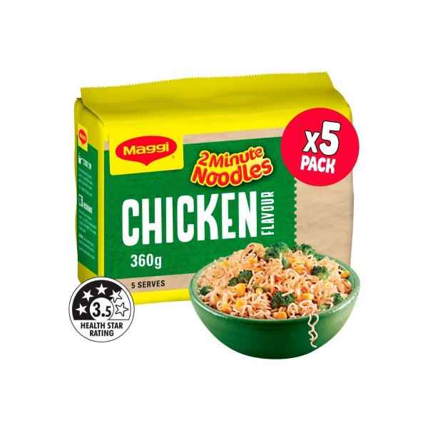2 Minute Instant Noodles Chicken Flavour 5 Pack
