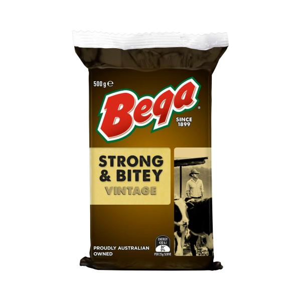 BEGA CHEESE STRONG & BITEY VINTAGE BLOCK 500G