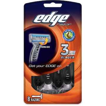 Edge Mens 3 Blade Disposable 8 pack