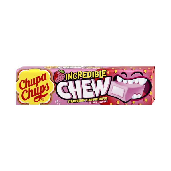 CHUPA CHUPS INCREDIBLE CHEW STRAWBERRY