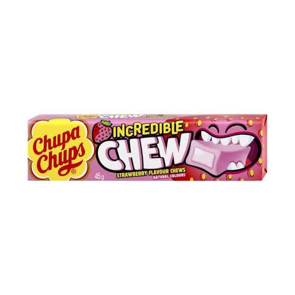 CHUPA CHUPS INCREDIBLE CHEW STRAWBERRY