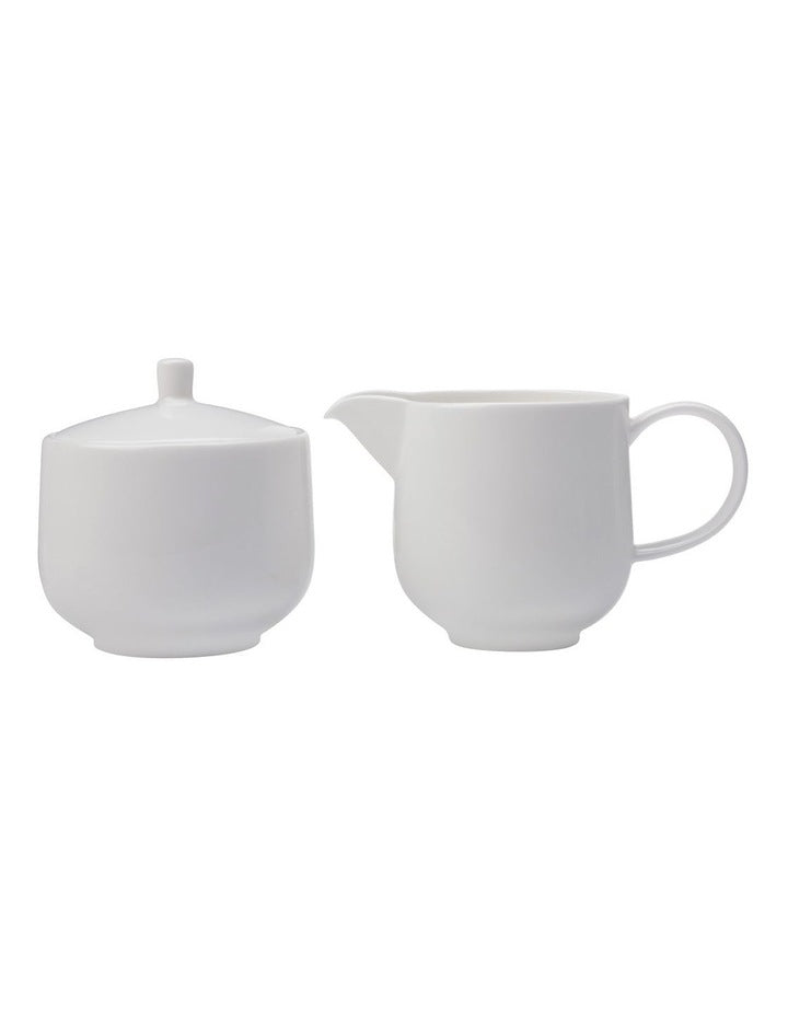 Cashmere Sugar & Creamer Set Gift Boxed in White