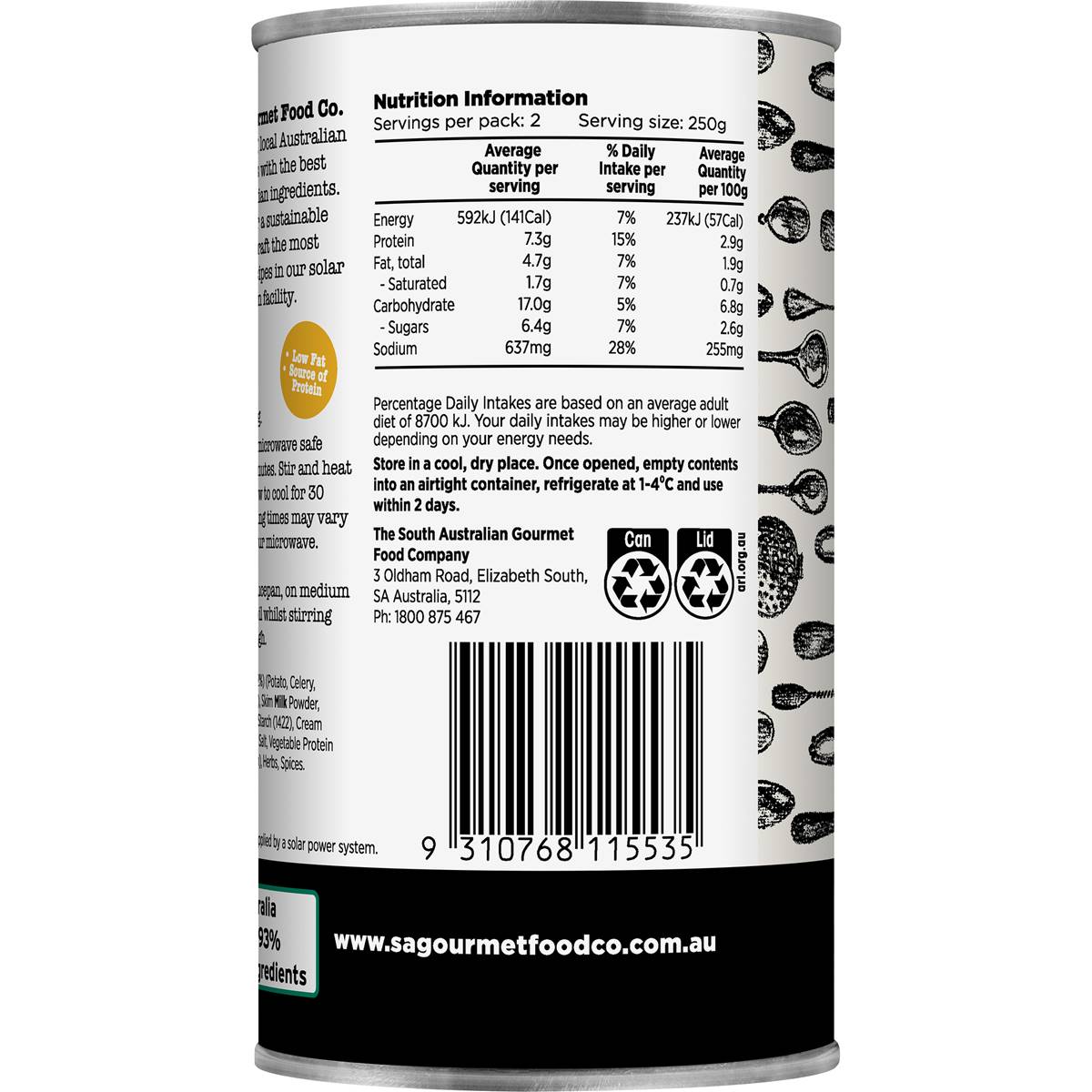 South Australian Gourmet Food Company Creamy Chicken Soup 505g