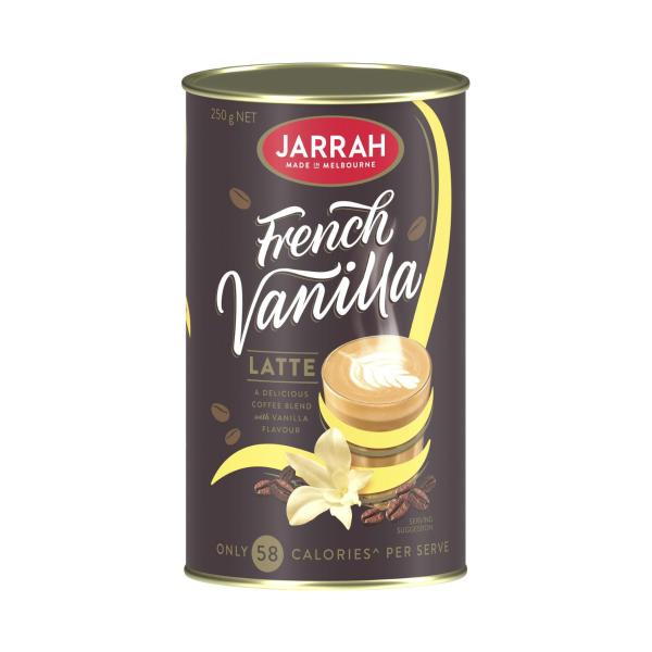 JARRAH FRENCH VANILLA LATTE INSTANT COFFEE 250G