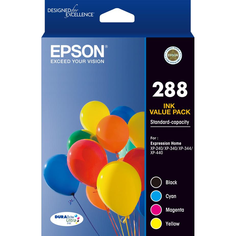 Epson 288 DURABrite Ultra Standard Capacity Ink Cartridge (Value Pack)