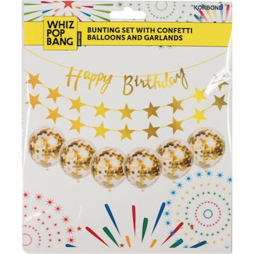Whiz Pop Bang Happy Birthday Bunting Set each