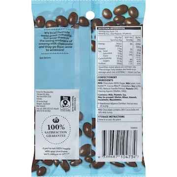 Woolworths Milk Chocolate Peanuts 190g