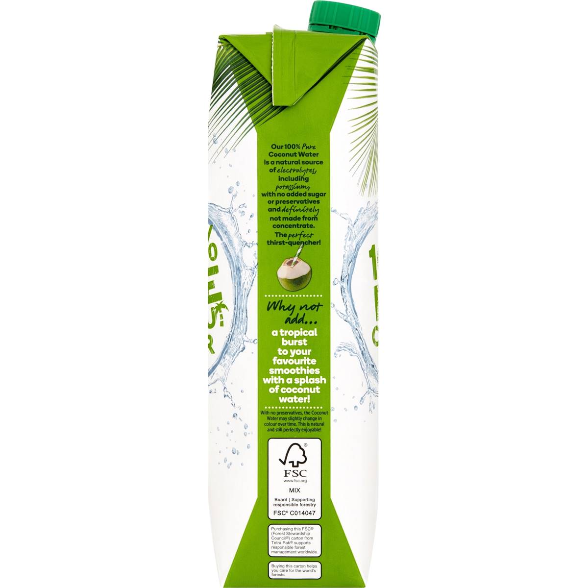 Woolworths 100% Pure Coconut Water 1l