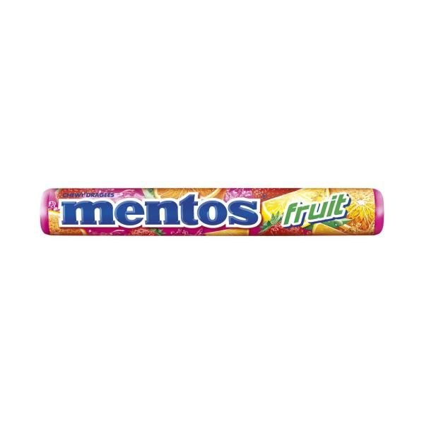 MENTOS SINGLE ROLL:FRUIT:.:37.5 GRAM