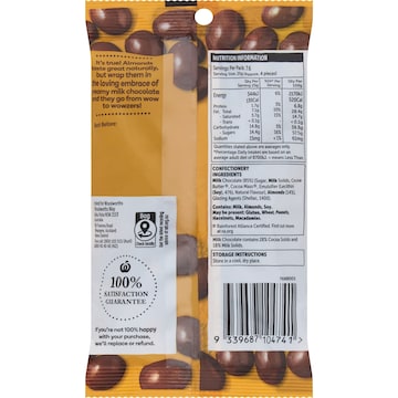 Woolworths Milk Chocolate Almonds 190g