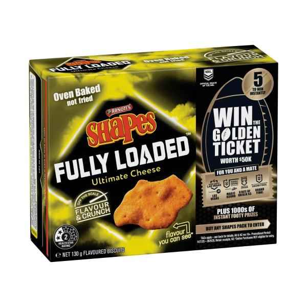 Shapes Fully Loaded Cracker Biscuits Ultimate Cheese