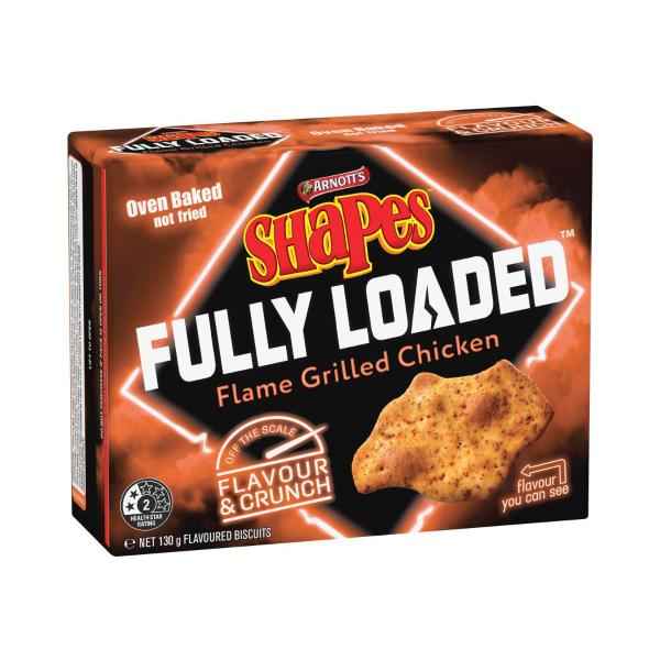 Shapes Fully Loaded Cracker Biscuits Flame Grilled Chicken