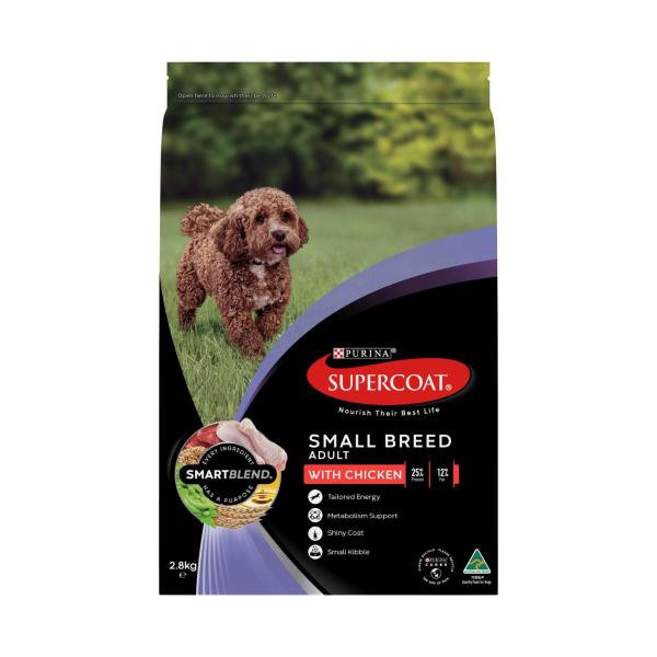 SUPERCOAT SMARTBLEND ADULT SMALL BREED DRY DOG FOOD 2.8KG