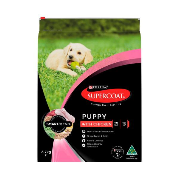 SUPERCOAT SMARTBLEND PUPPY DRY DOG FOOD 6.7KG