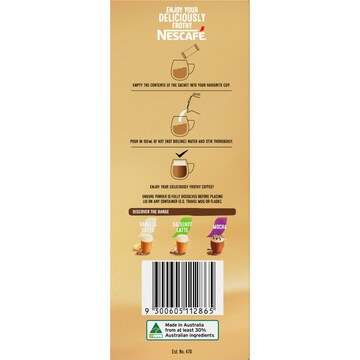 Nescafe Caramel Latte Coffee Sachets 26 pack