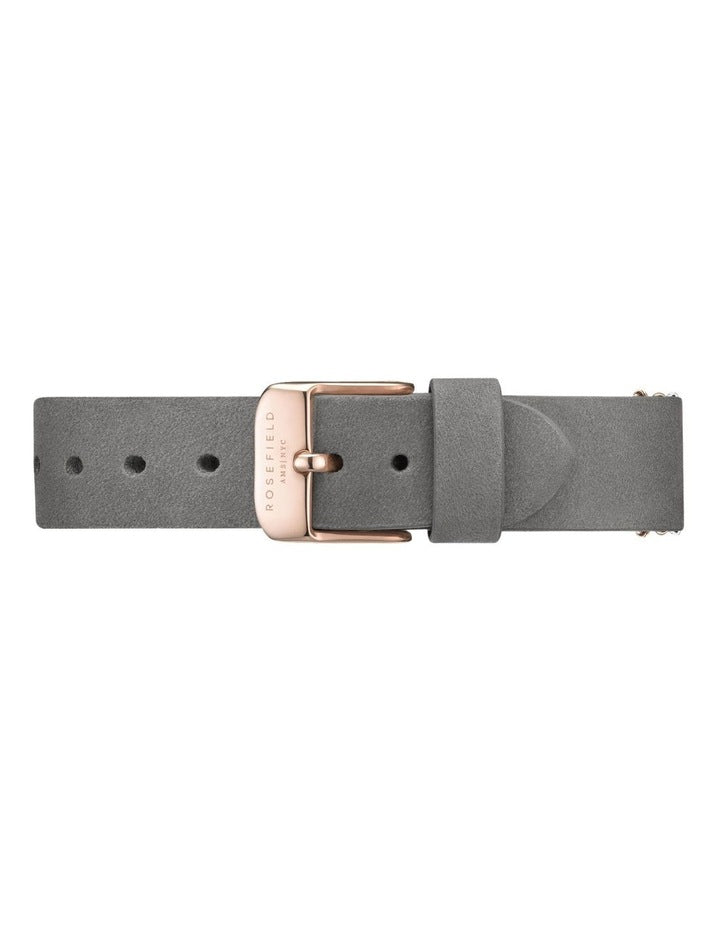 West Village Mop Dial Rosegold 33MM Analog Watch Wegr W75 in Grey Leather
