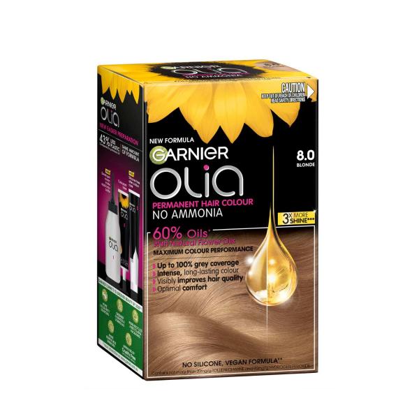 GARNIER OLIA HAIR COLOUR 8.0 BLONDE 1PACK