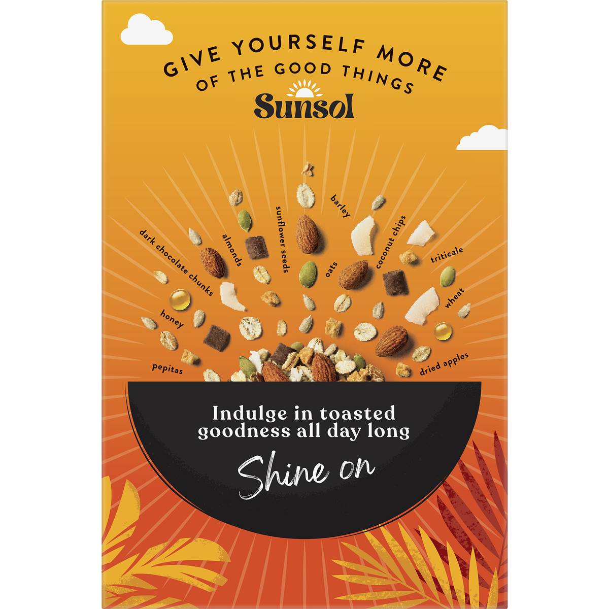 Sunsol Toasted Muesli Almond Honey & Dark Chocolate 500g