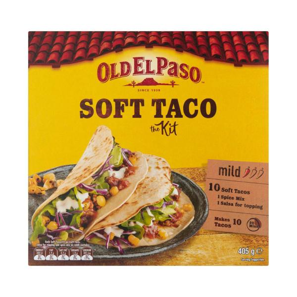 OLD EL PASO KIT SOFT TACO KIT 405G