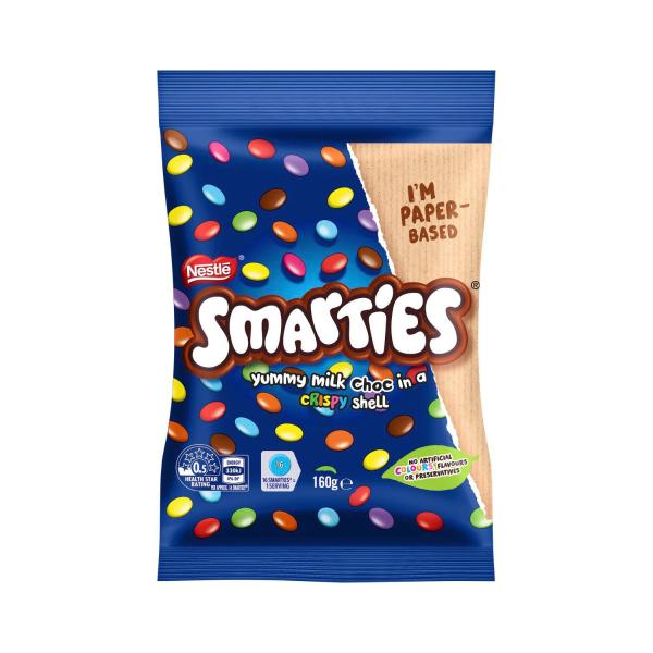 SMARTIES MILK CHOC SHARE BAG 160G