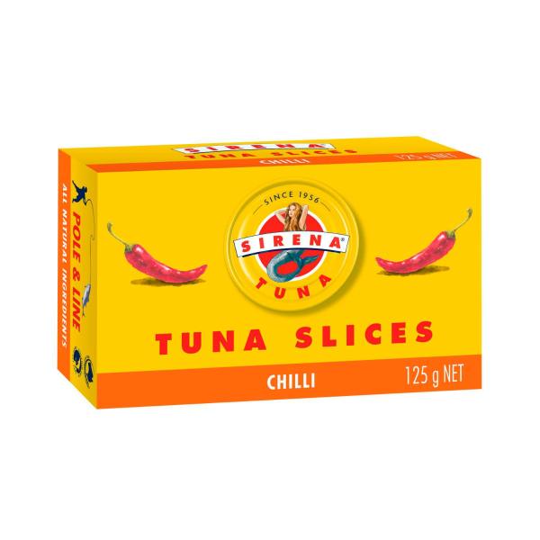 SIRENA TUNA SLICES:CHILLI:.:125 GRAM
