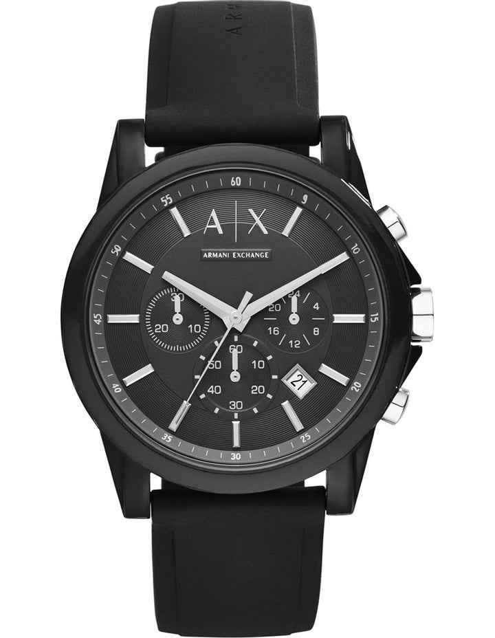 Unisex Chronograph Watch with Silicone Strap