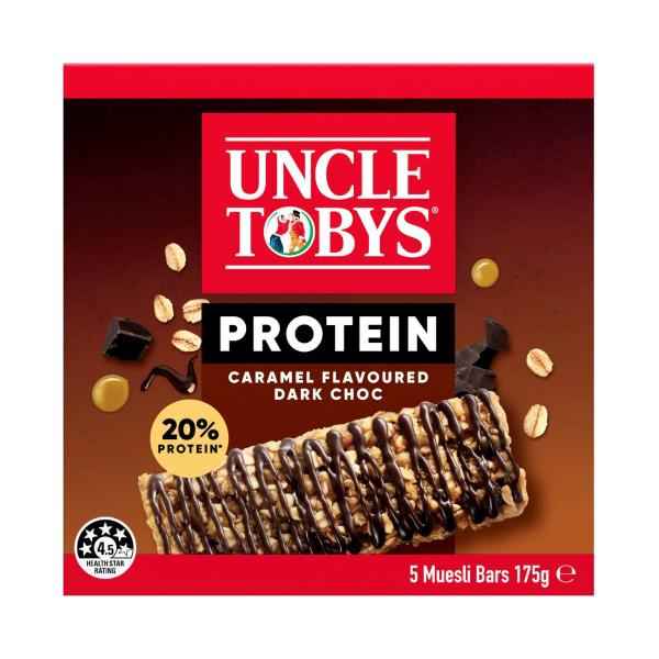 Protein Caramel & Dark Chocolate Muesli Bars School Lunchbox Snacks