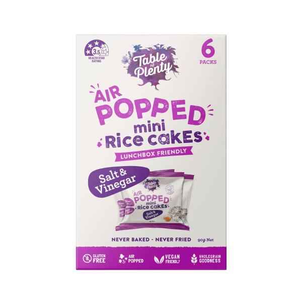 Multipack Popped Rice Cakes Salt & Vinegar 6 Pack