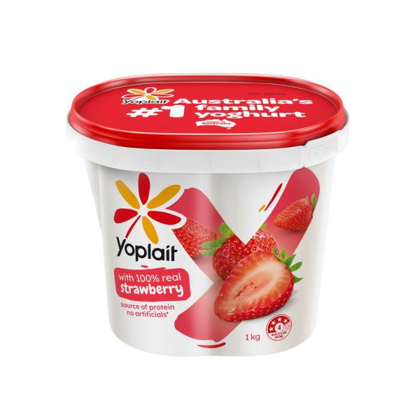 YOPLAIT STRAWBERRY YOGHURT:1KG