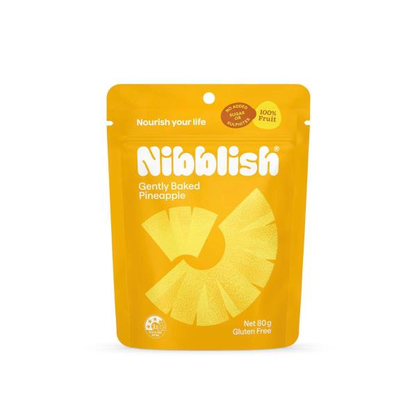 NIBBLISH GENTLY BAKED PINEAPPLE 80G