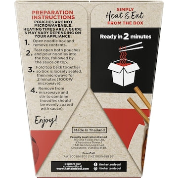 Hart & Soul Ramen Chilli & Garlic Saucy Noodles Box 330g
