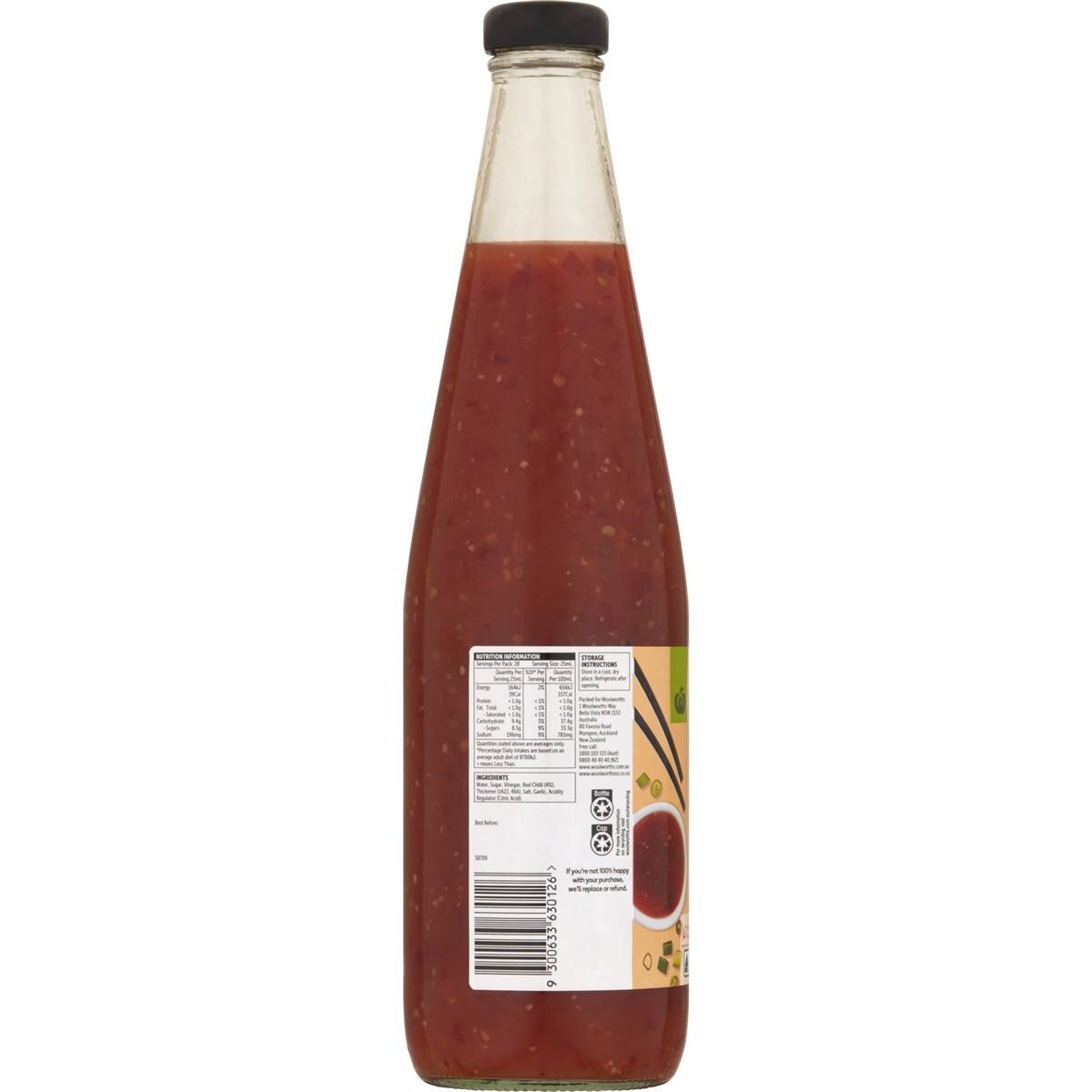 Woolworths Sweet Chilli Sauce 700ml