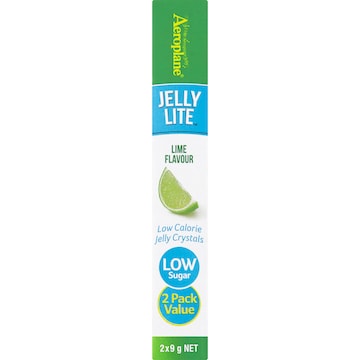 Aeroplane Jelly Lite Crystals Lime 9g x 2 pack