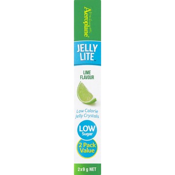 Aeroplane Jelly Lite Crystals Lime 9g x 2 pack