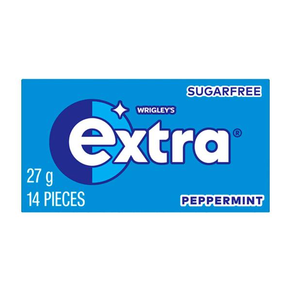 EXTRA PEPPERMINT SUGAR FREE CHEWING GUM 27G