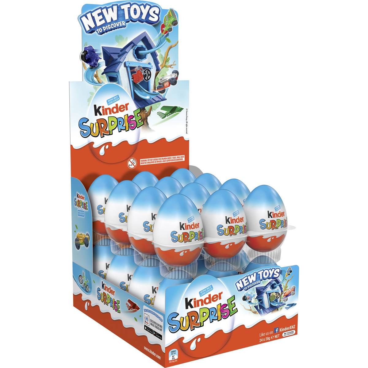 Kinder Surprise Chocolate Egg Blue 20g