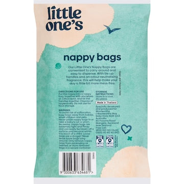 Little One's Nappy Bags Odour Neutralising 200 pack