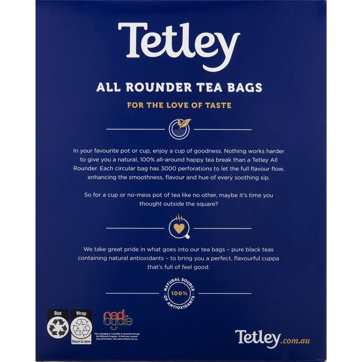 Tetley Tagless Tea Bags 100 Pack