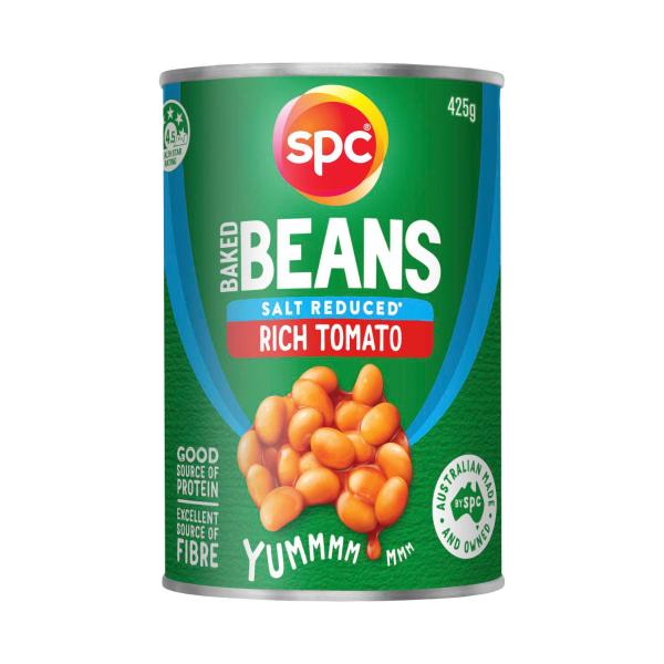 SPC BAKED BEANS SALT REDUCED