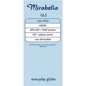 Mirabella LED GLS ES 14.0W 1500lm Cool White each