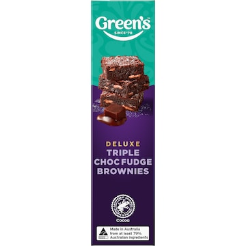 Green's Deluxe Triple Choc Brownie Mix 500g