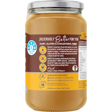 Mayver's Dark Roast Smooth Peanut Butter 375g