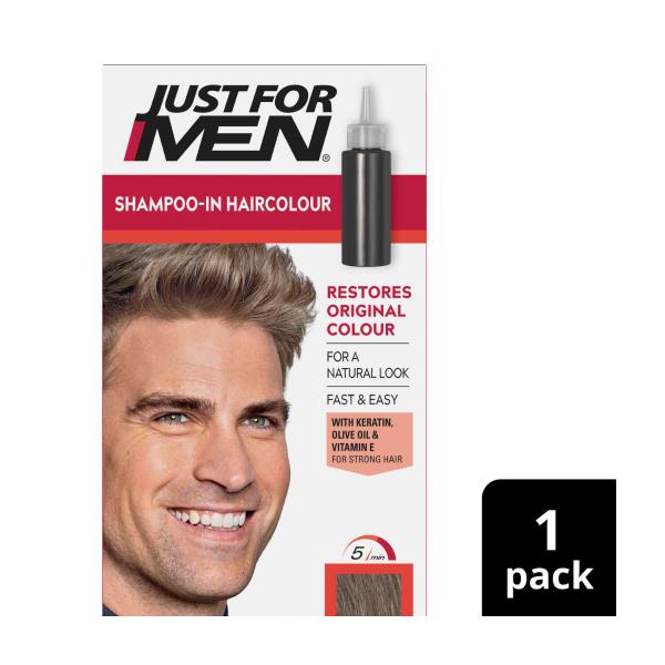 JUST FOR MEN HAIR COLOUR LIGHT BROWN 100G 1 EACH