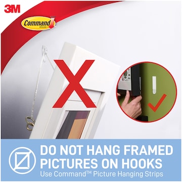 3M Command Mini Hooks Clear 6 pack