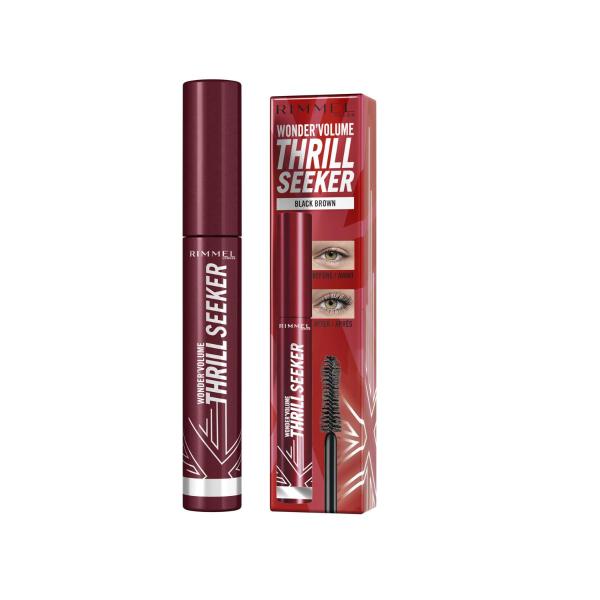 RIMMEL VOLUME THRILL SEEKER MASCARA BROWN 8ML