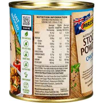 Massel Reduced Salt Chicken Stock Powder 140g